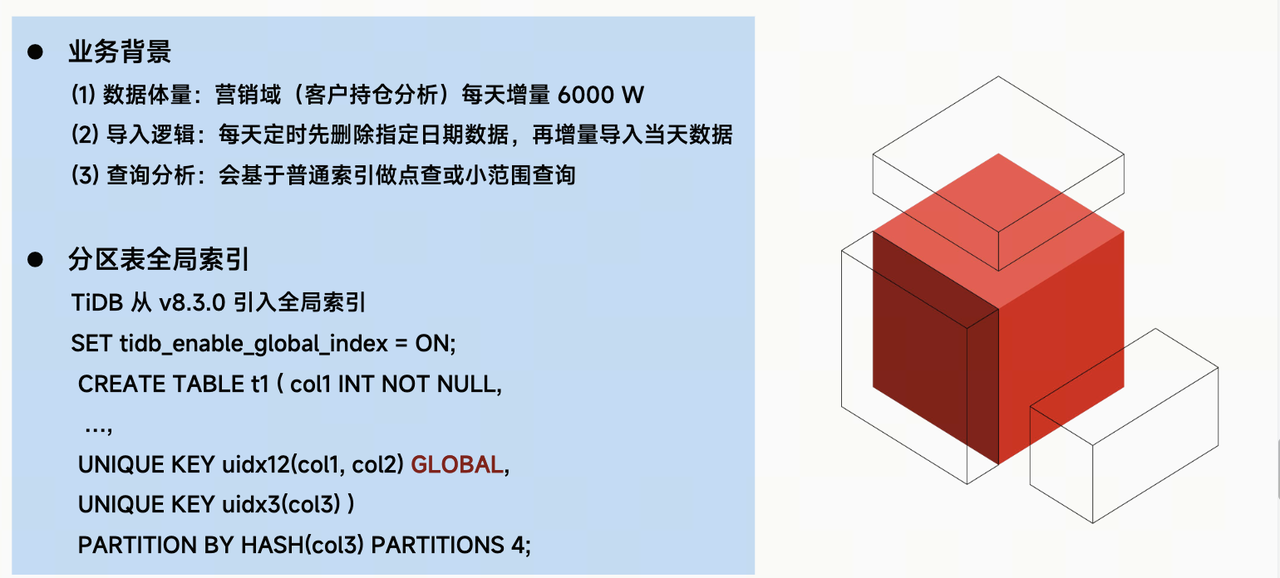 分区表全局索引