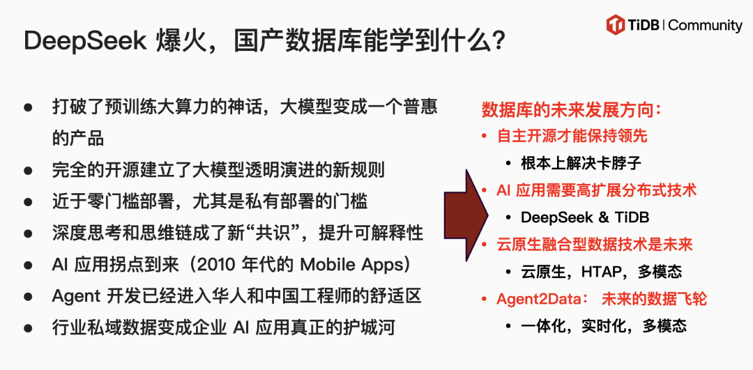 DeepSeek 爆火,国产数据库能学到什么?