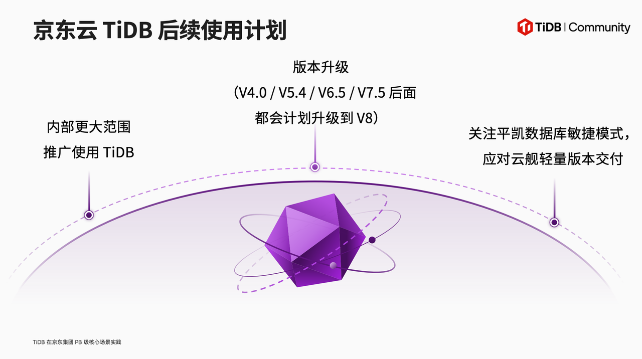 京东云 TiDB 未来应用规划